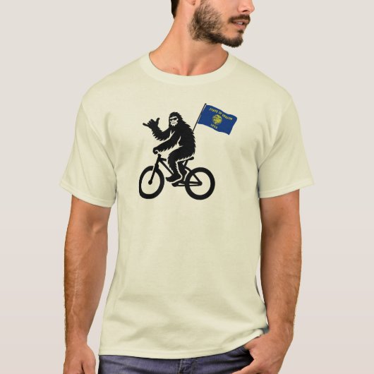 Bigfoot Cycling Oregon Flag T-Shirt (Vorderseite)