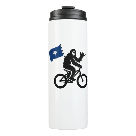 Bigfoot Cycling South Carolina Flag Thermosbecher (Vorderseite)