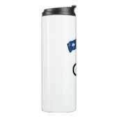 Bigfoot Cycling South Carolina Flag Thermosbecher (Nach links gedreht)