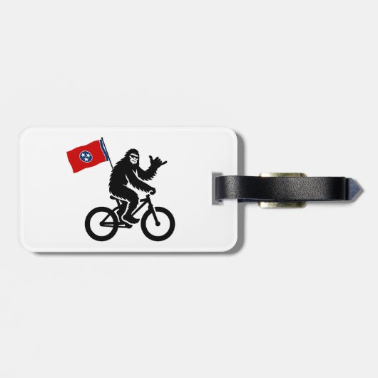 Bigfoot Cycling Tennessee Flag Gepäckanhänger (Rückseite horizontal)