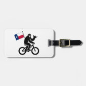 Bigfoot Cycling Texas Flag Gepäckanhänger (Vorderseite horizontal)