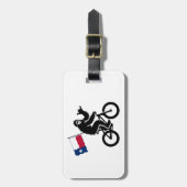 Bigfoot Cycling Texas Flag Gepäckanhänger (Vorderseite vertikal)