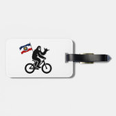 Bigfoot Cycling Utah Flag Gepäckanhänger (Rückseite horizontal)