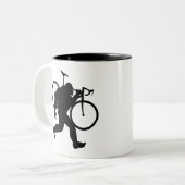 Bigfoot Cyclocross Zweifarbige Tasse (Vorderseite Links)