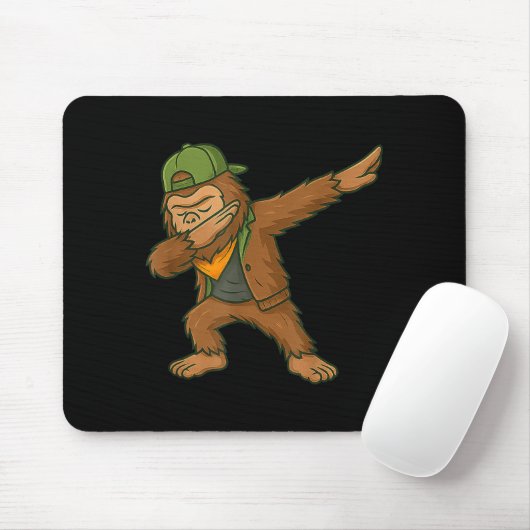 Bigfoot Dab Sasquatch Streetwear Funny Men Women K Mousepad (Mit Mouse)