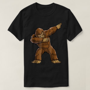Bigfoot Dabbing Lustige Kryptid-Kunst T-Shirt