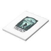 Bigfoot Dad Vintage Engraving Funny Father Shirt D Notizblock (Rotiert)