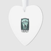 Bigfoot Dad Vintage Engraving Funny Father Shirt D Ornament (Vorderseite)