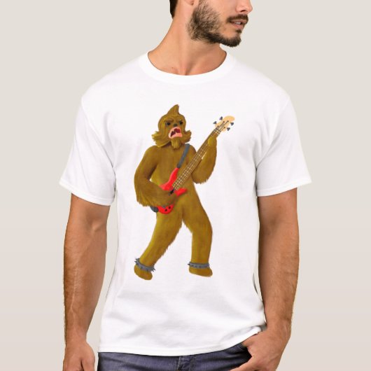 Bigfoot, der Baß spielt T-Shirt (Vorderseite)