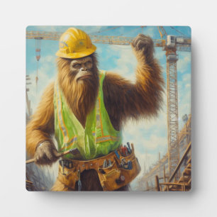 Bigfoot der Bauarbeiter Fotoplatte