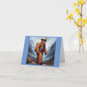 Bigfoot der Hot Shot Fireman Karte (Gelbe Blume)