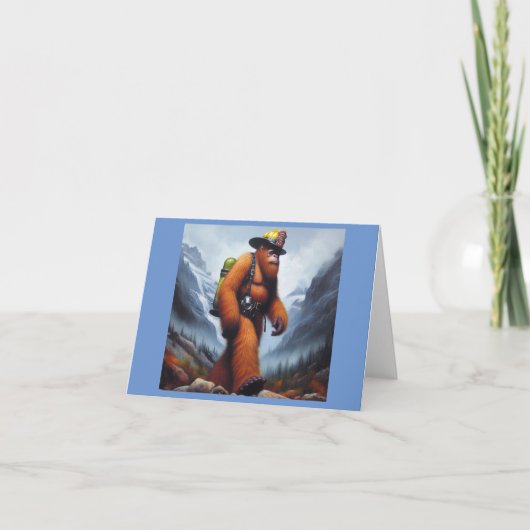 Bigfoot der Hot Shot Fireman Karte (Vorderseite)