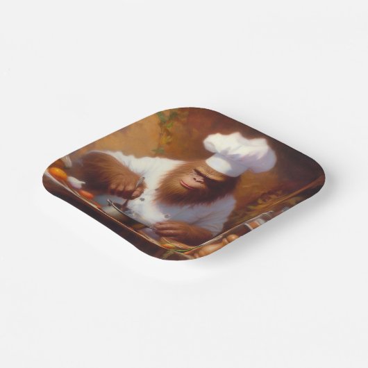 Bigfoot der Koch Pappteller (Gewinkelt)