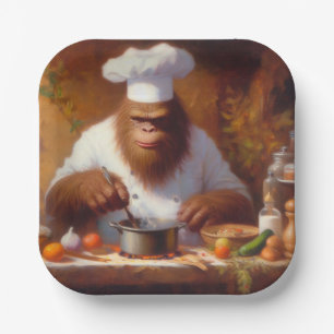 Bigfoot der Koch Pappteller