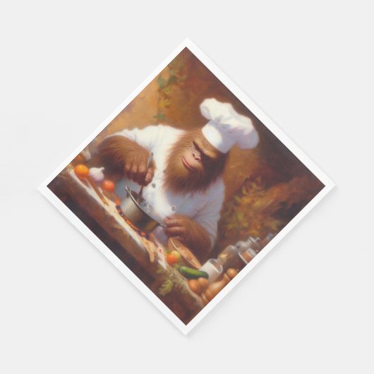 Bigfoot der Koch Serviette (Ecke)