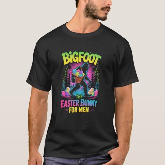 Bigfoot Der Osterhase Herren T-Shirt Sasquatch (Vorderseite)