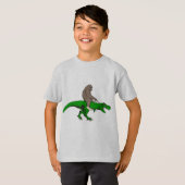 Bigfoot, der T Rex reitet T-Shirt (Vorne ganz)