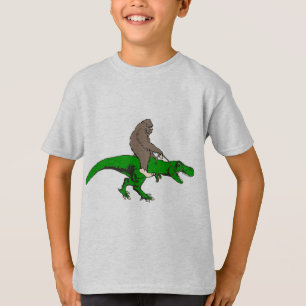 Bigfoot, der T Rex reitet T-Shirt