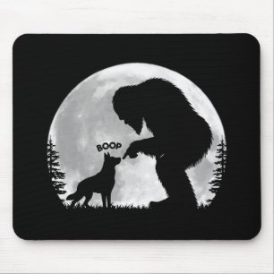 Bigfoot-Deutscher-Schäferhund-Nase Boop Mousepad