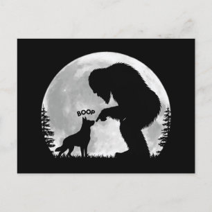 Bigfoot-Deutscher-Schäferhund-Nasenstupser Feiertagspostkarte