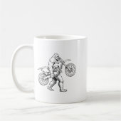 Bigfoot Dirt Bike Sasquatch Biker Kaffeetasse (Links)