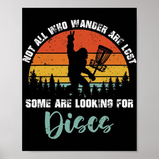 Bigfoot-Disc-Golf-Geschenke für Männer mit großem Poster (Vorne)