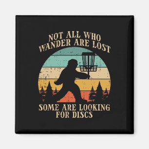 Bigfoot Disk Golf nicht alle, die Wander verloren Magnet