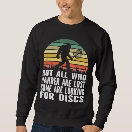 Bigfoot Disk Golf Sasquatch Yeti Frisbee Golf Ulti Sweatshirt (Vorderseite)