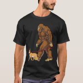 Bigfoot Dog Walk Chihuahua Funny Sasquatch Lovers T-Shirt (Vorderseite)