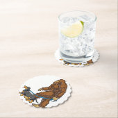 Bigfoot Dog Walk Dachshund T Sasquatch Kids Men W Untersetzer (Vor Ort)