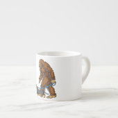 Bigfoot Dog Walk Dackel T Sasquatch Kinder Männer Espressotasse (Vorderseite Rechts)