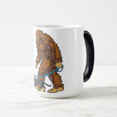 Bigfoot Dog Walk Dackel T Sasquatch Kinder Männer Verwandlungstasse (VorderseiteRechts)