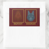 Bigfoot & Dogman Aufkleber (Tasche)