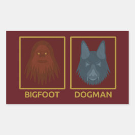 Bigfoot & Dogman Aufkleber