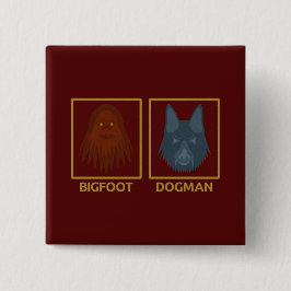 Bigfoot & Dogman Button
