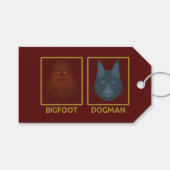 Bigfoot & Dogman-Geschenk-Anhänger Geschenkanhänger (Vorderseite (Horizontal))