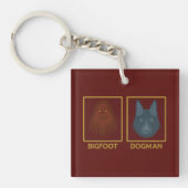 Bigfoot & Dogman Keychain Schlüsselanhänger (Vorderseite)