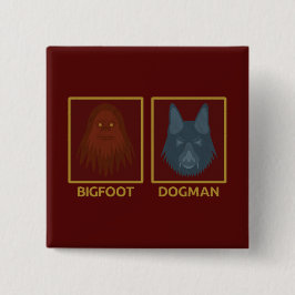 Bigfoot & Dogman Knopf Button