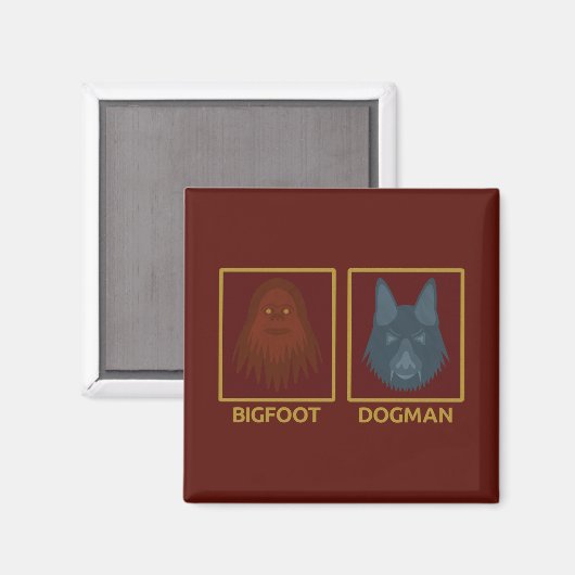 Bigfoot & Dogman Magnet (Vorderseite/Rückseite)