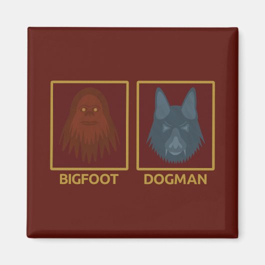 Bigfoot & Dogman Magnet (Vorne)
