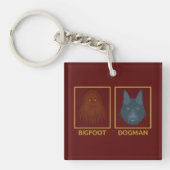 Bigfoot & Dogman Schlüsselanhänger (Vorderseite)