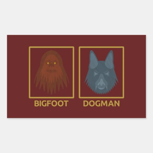 Bigfoot & Dogman Sticker (Vorderseite)