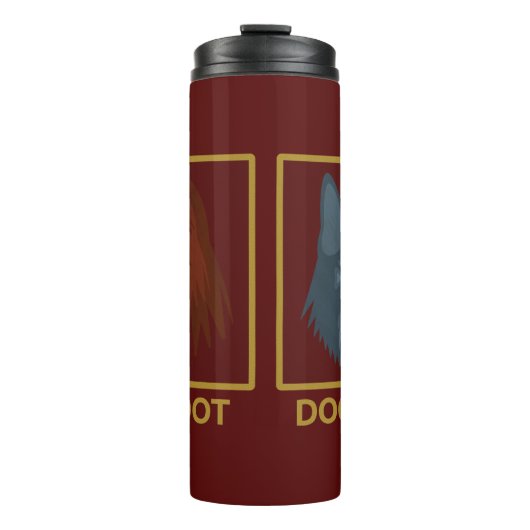 Bigfoot & Dogman Thermo-Tasse Thermosbecher (Vorderseite)