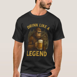 Bigfoot Drink wie ein legendärer T - Shirt für Män