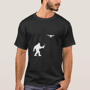 Bigfoot-Drohnenpilot Drohnen-Geschenk Pilot Fliege T-Shirt