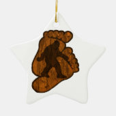 Bigfoot-Drucke Keramik Ornament (Vorne)
