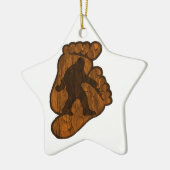 Bigfoot-Drucke Keramik Ornament (Links)