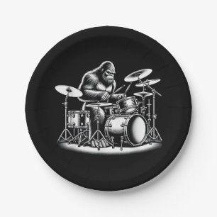 Bigfoot Drummer Sasquatch Playing Drums Musician B Pappteller