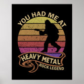 Bigfoot, du hattest mich an der schweren Medal Roc Poster (Vorne)