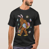 Bigfoot Egg Jagen Osterfest Sonnige Ohren Frühling T-Shirt (Vorderseite)